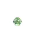 Loose round brilliant green sapphire gemstone