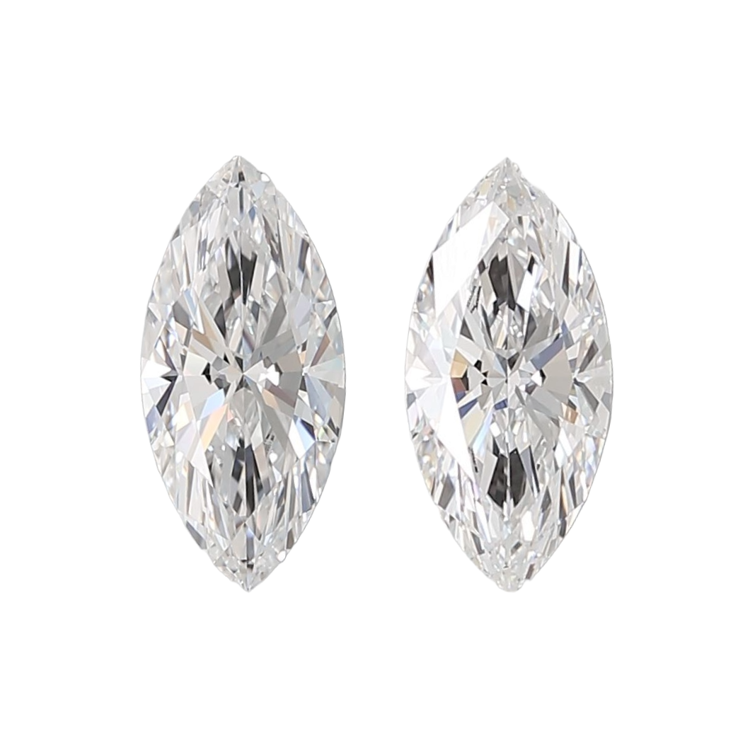 Ethically sourced marquise cut diamond matched pairs for custom jewellery making - The Carat Club