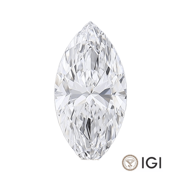 D colour marquise cut lab grown diamond loose IGI certified