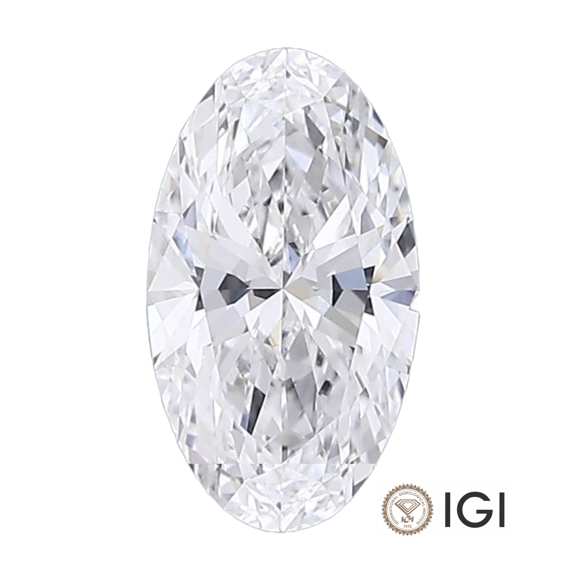 Moval cut lab grown diamond loose stone
