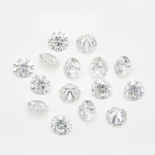 Round brilliant natural diamond melee

