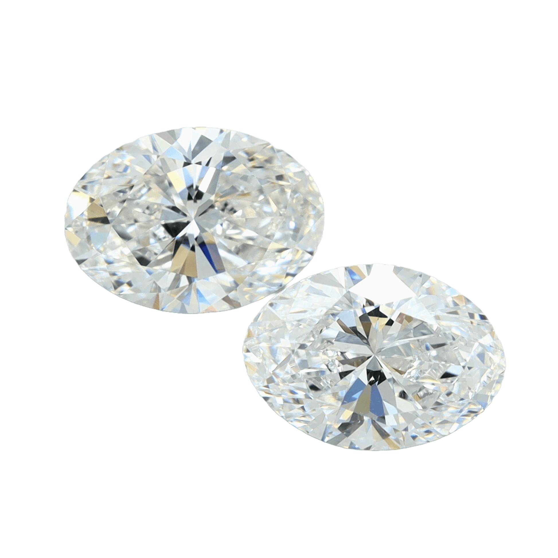 Oval 1.00tcw Lab Grown Matched Pair - The Carat Club