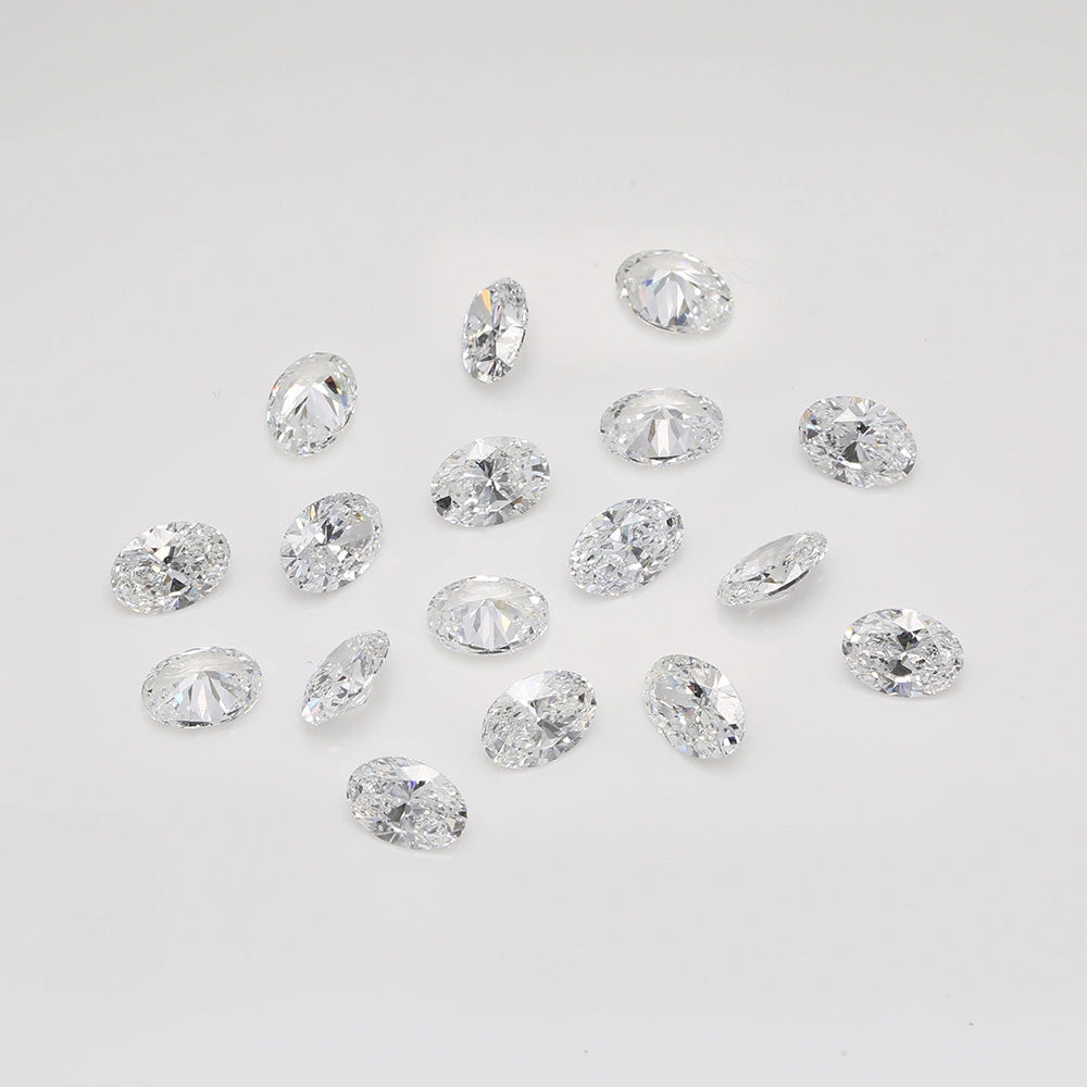 Oval lab grown diamond melee