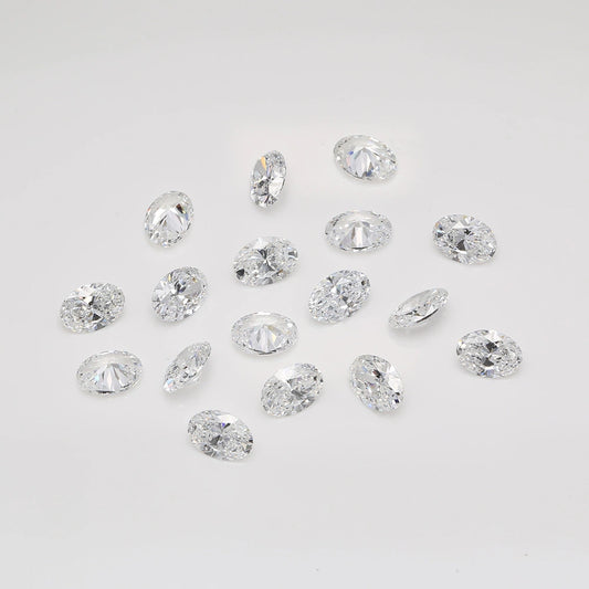 Oval lab grown diamond melee