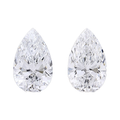 Ethically sourced pear cut diamond matched pairs for custom jewellery making - The Carat Club