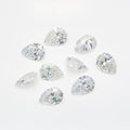 Pear lab grown diamond melee