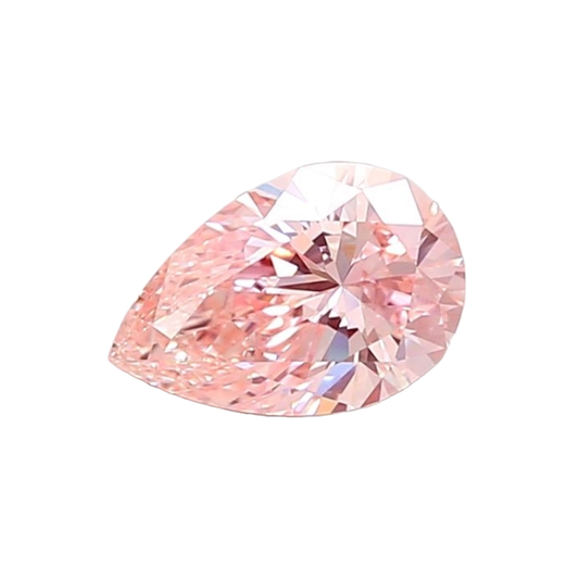 Pink lab grown diamond pear melee