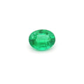 Loose oval emerald gemstone