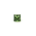 Loose princess cut green sapphire gemstone