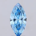 360° rotating video of vivid blue marquise cut lab grown diamond loose stone IGI certified