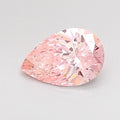Pink lab grown diamond pear melee single precision cut stone 360 video