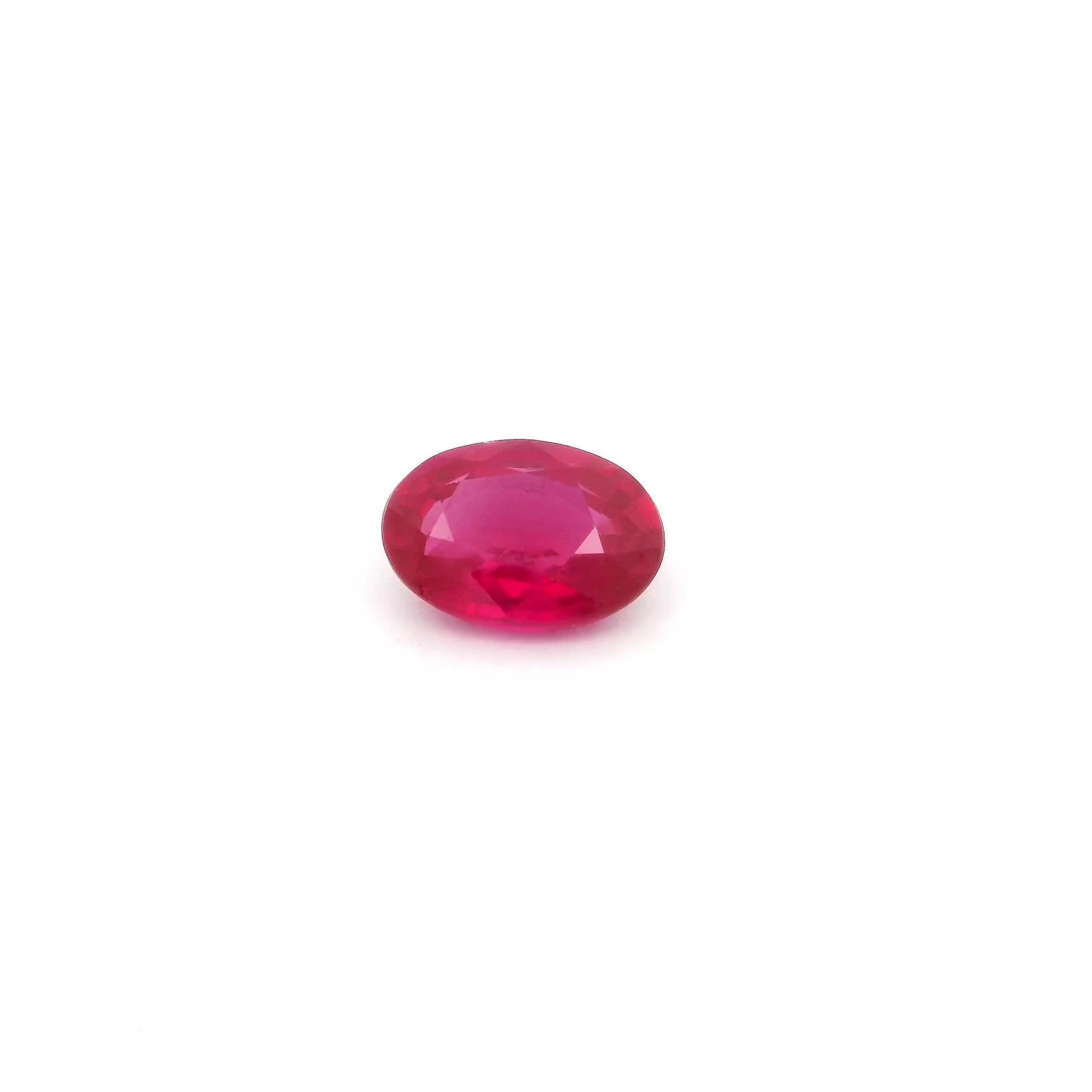 Loose oval ruby gemstone