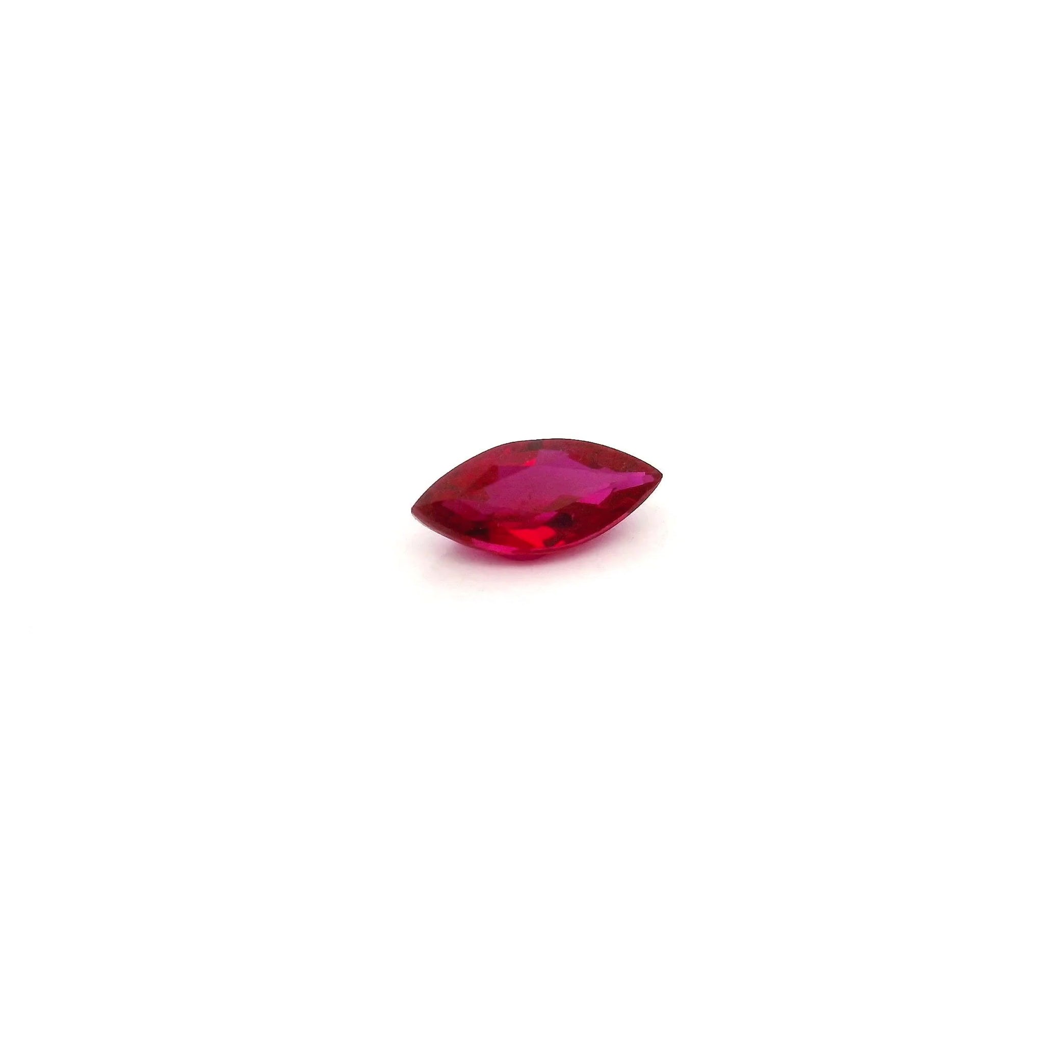 Loose marquise ruby gemstone