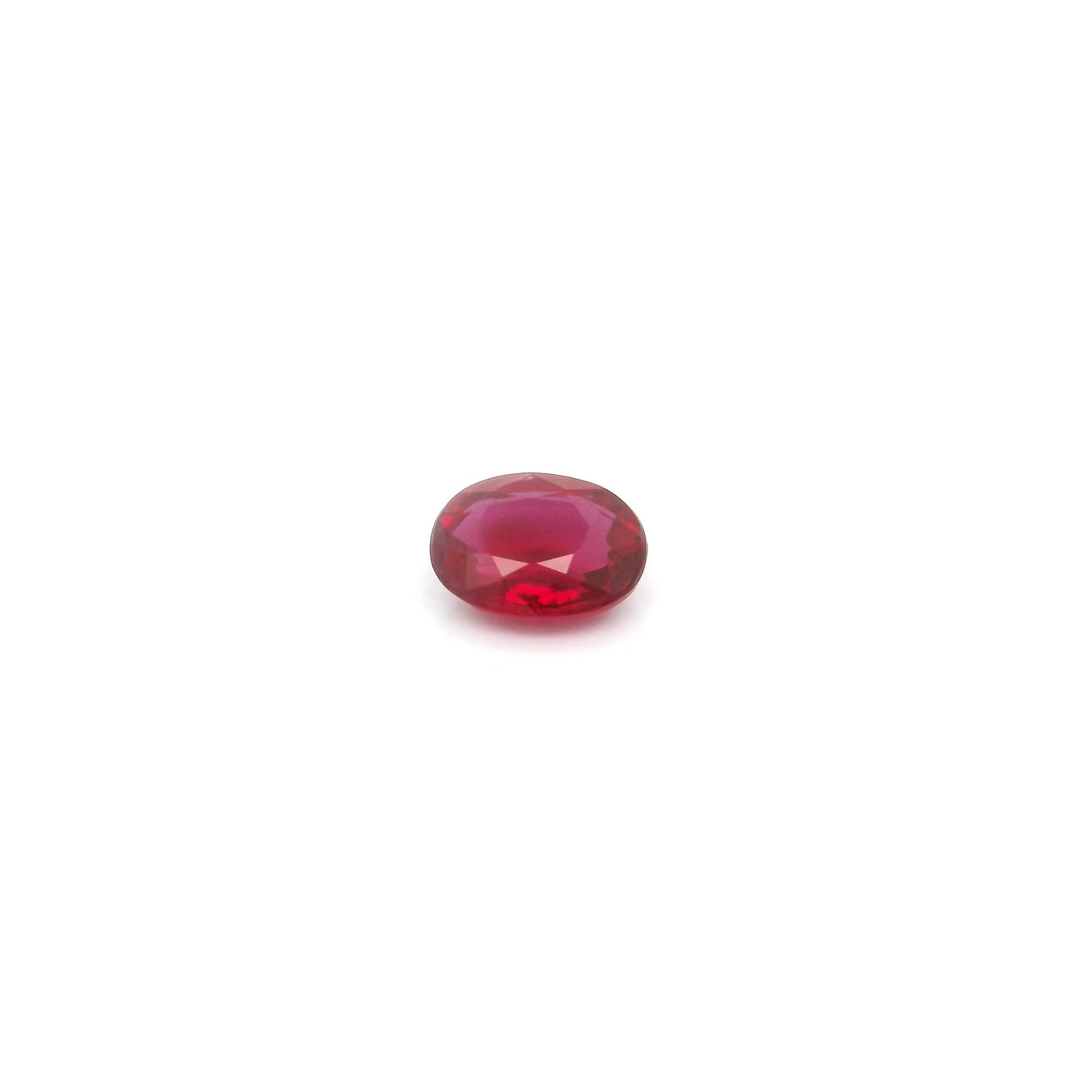 Loose oval ruby gemstone