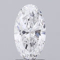 360° rotating video of moval cut lab grown diamond loose stone IGI certified