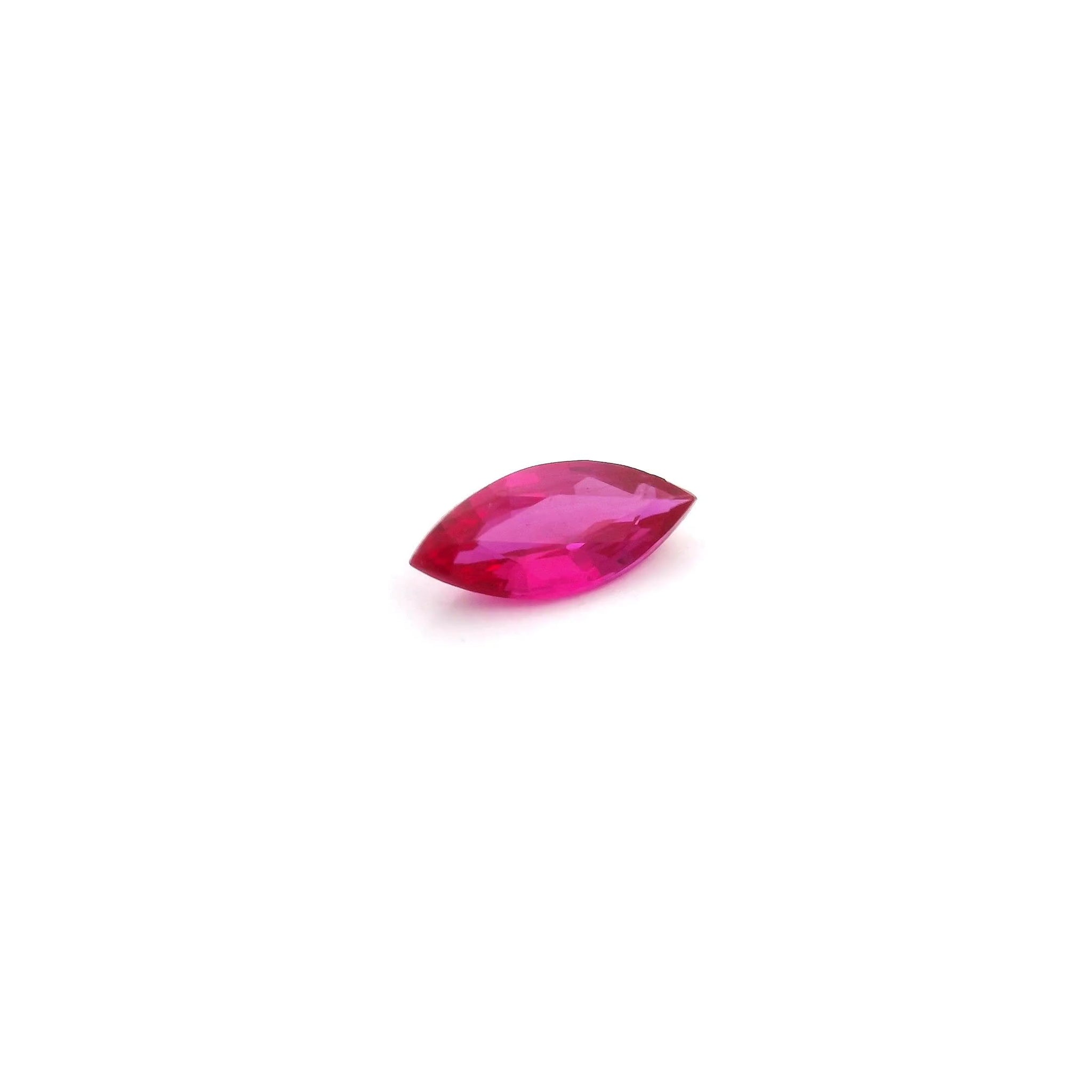 Loose marquise ruby gemstone