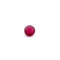 Loose round ruby gemstone
