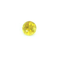 Loose round yellow sapphire gemstone