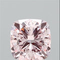 360° rotating video of intense pink cushion cut lab grown diamond loose stone IGI certified