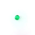 Loose round brilliant emerald gemstone