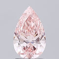 360° rotating video of intense pink pear cut lab grown diamond loose stone IGI certified