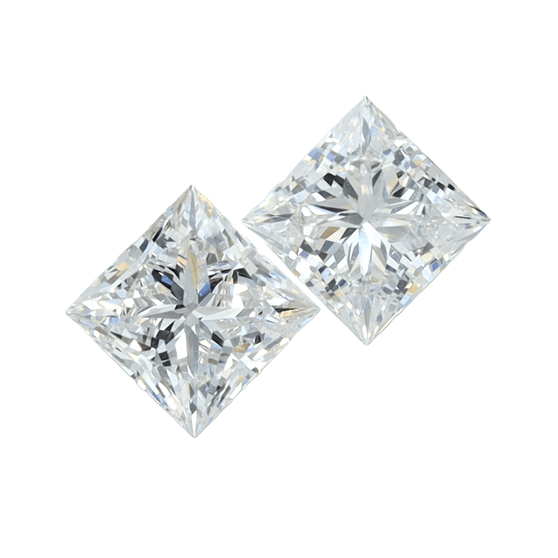 Princess 1.00tcw Lab Grown Matched Pair - The Carat Club