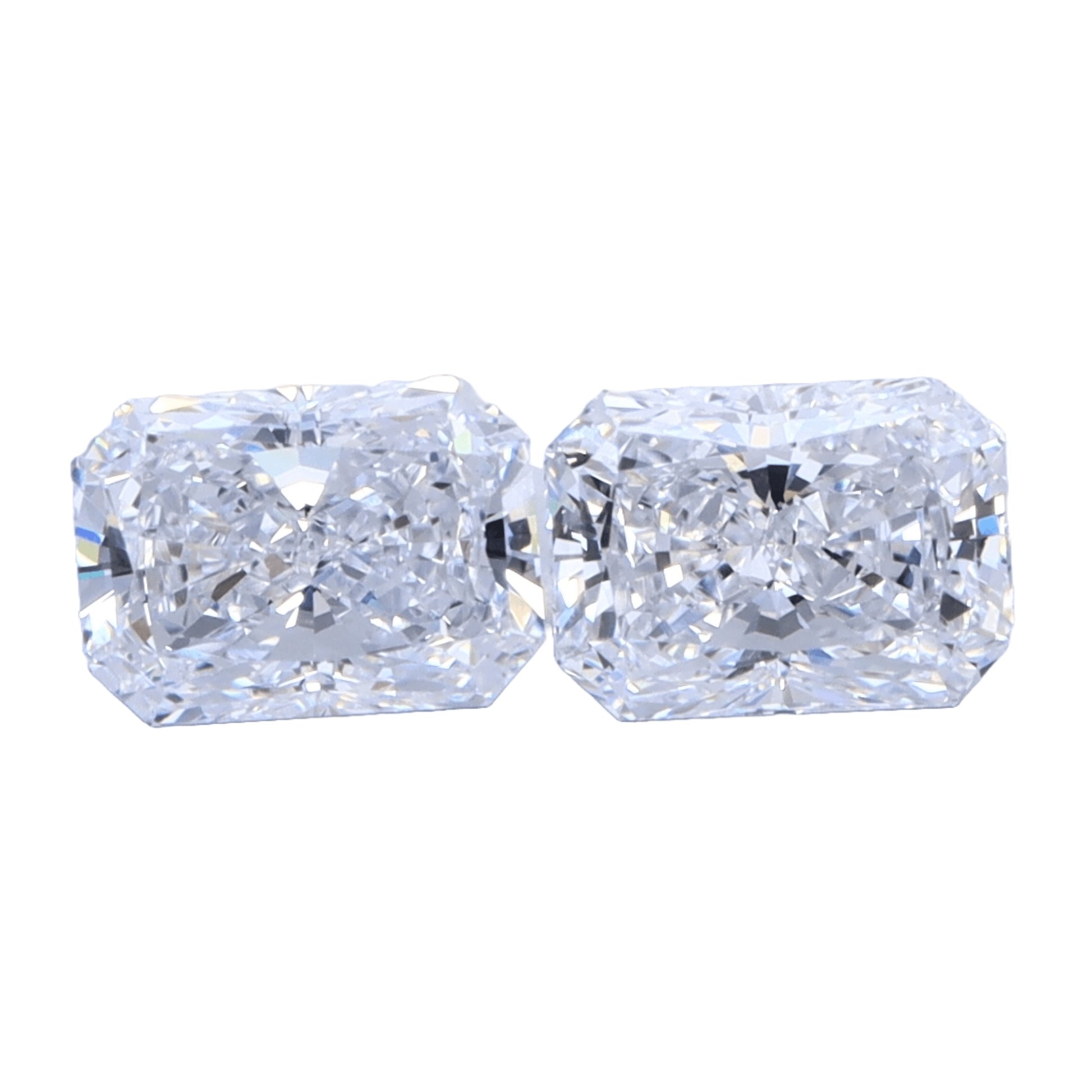 Radiant 1.00tcw Lab Grown Matched Pair - The Carat Club