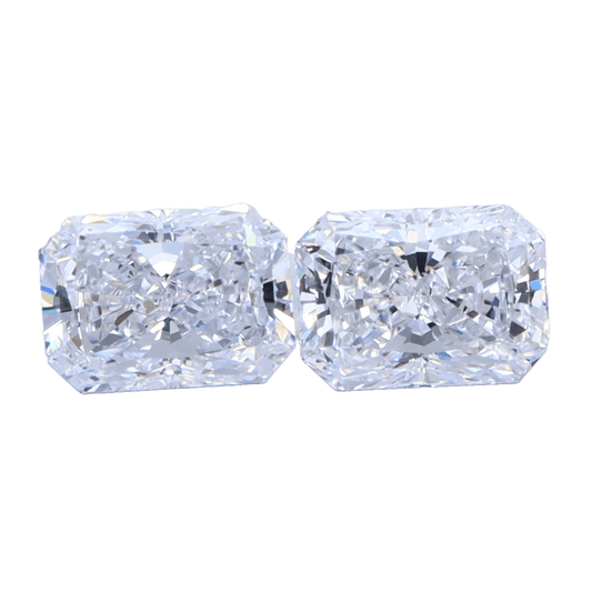 Radiant 1.00tcw Lab Grown Matched Pair - The Carat Club