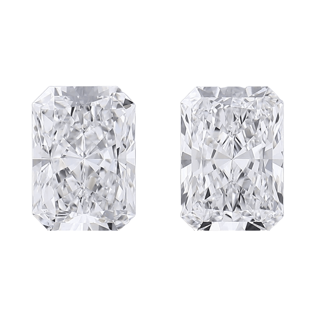 Radiant 0.50tcw Lab Grown Diamond Matched Pair | The Carat Club