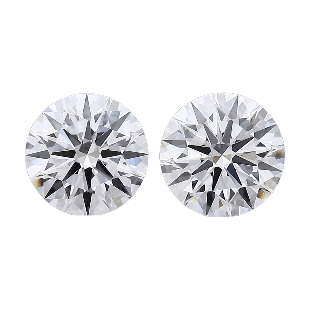 Round Brilliant 0.15tcw Natural Matched Pair - The Carat Club