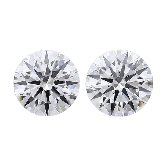 Round Brilliant 0.15tcw Natural Matched Pair - The Carat Club