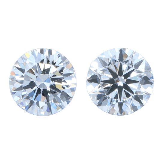 Round Brilliant 2.00tcw Lab Grown Matched Pair - The Carat Club