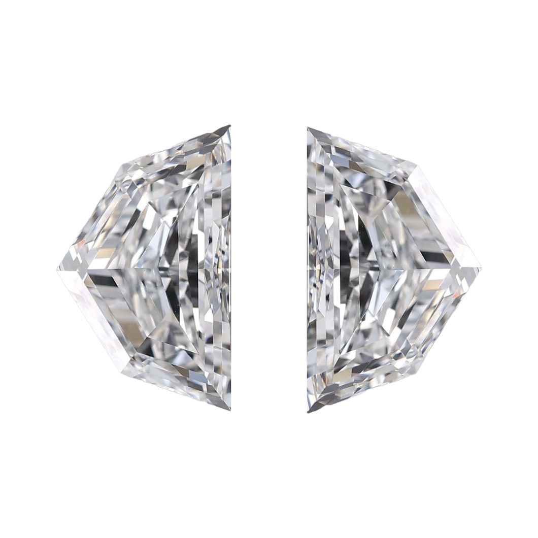Sustainably grown shield lab grown diamond matched pairs for custom jewellery making - The Carat Club
