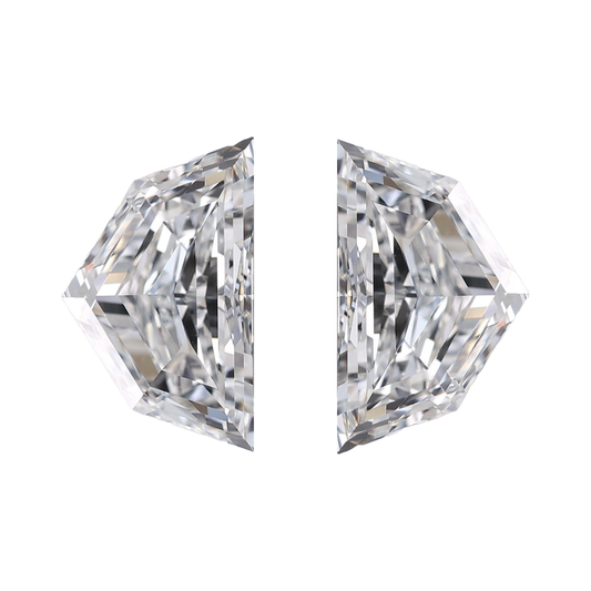 Sustainably grown shield lab grown diamond matched pairs for custom jewellery making - The Carat Club