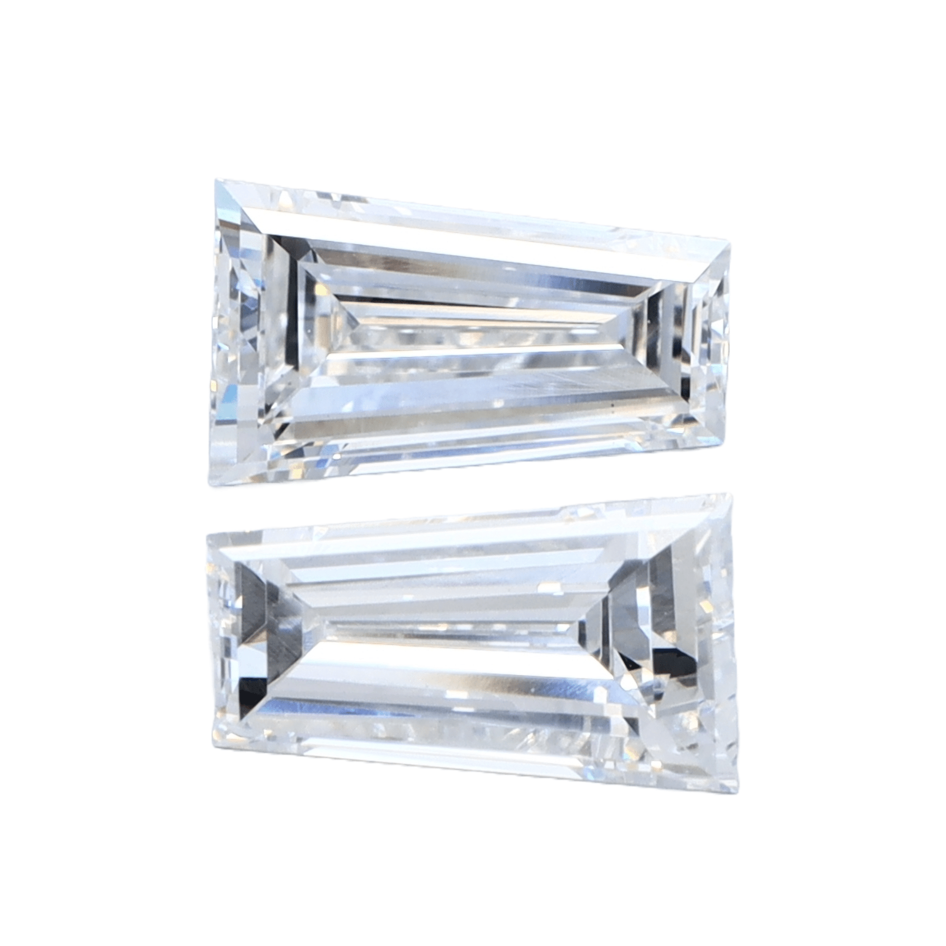 Tapered Baguette 2.00tcw Lab Grown Matched Pair - The Carat Club