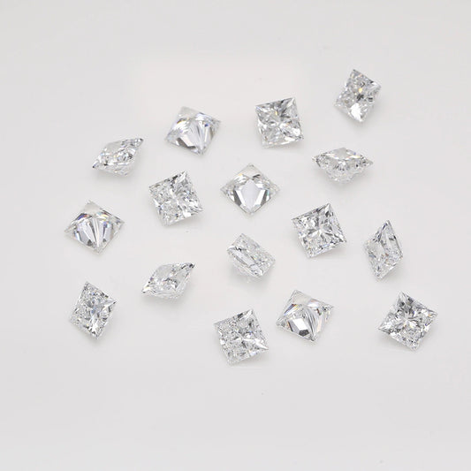 Princess natural diamond melee
