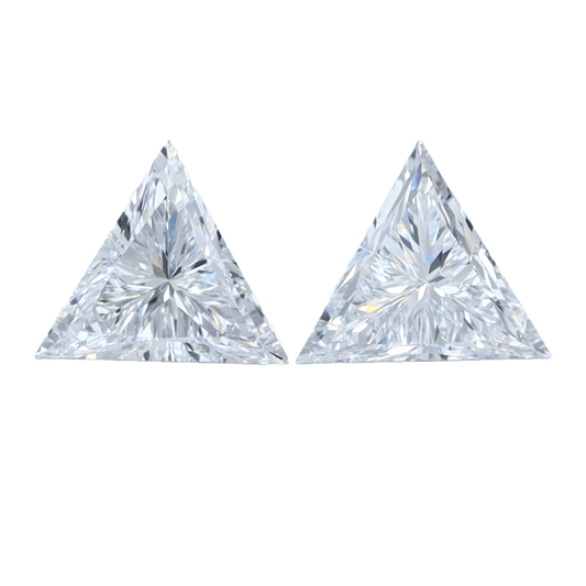 Trillion 2.00tcw Lab Grown Matched Pair - The Carat Club