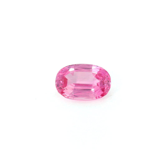 Loose oval vivid pink sapphire gemstone
