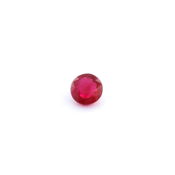 Loose round ruby gemstone